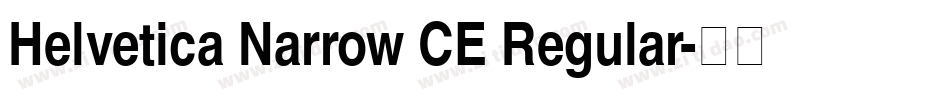 Helvetica Narrow CE Regular字体转换